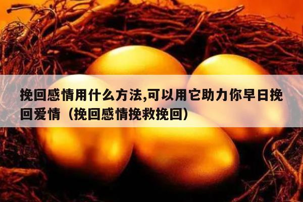 挽回感情用什么方法,可以用它助力你早日挽回爱情（挽回感情挽救挽回）