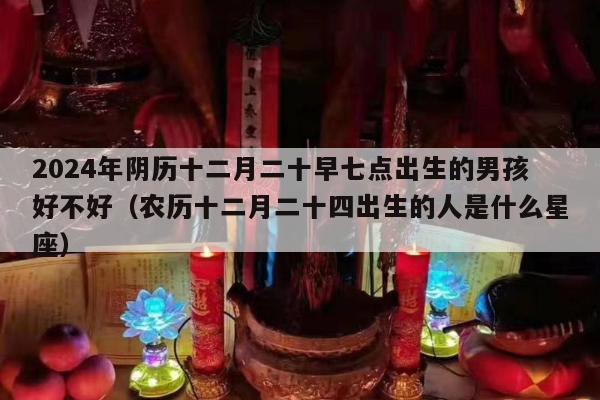 2024年阴历十二月二十早七点出生的男孩好不好（农历十二月二十四出生的人是什么星座）