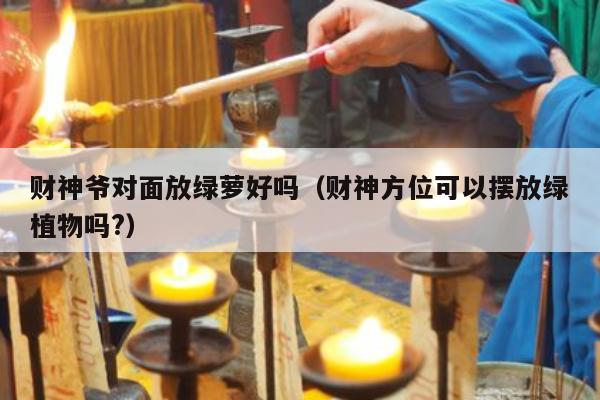 财神爷对面放绿萝好吗（财神方位可以摆放绿植物吗?）