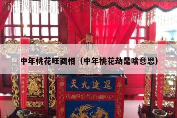 中年桃花旺面相（中年桃花劫是啥意思）